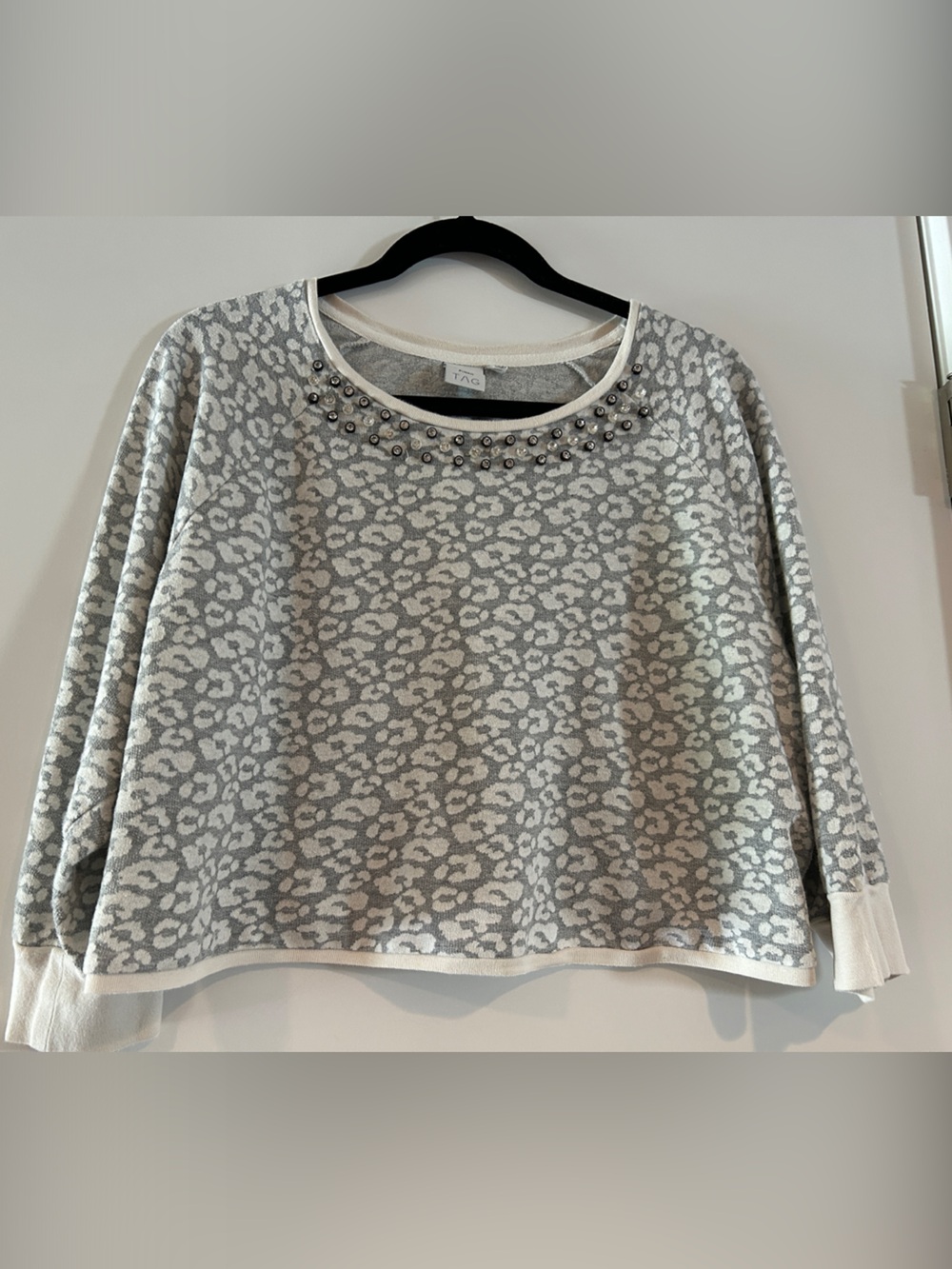 Pinko Tag Embellished Cropped Top